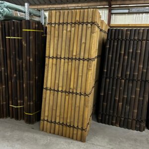 Outlet - Bamboo fence halfround - 90 x 220 cm - Natural - Eviro Bamboo
