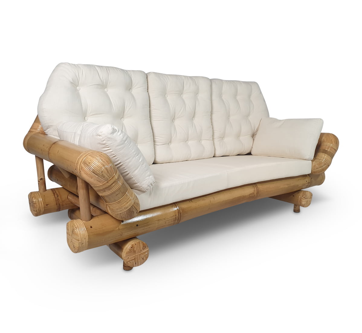 Big bamboo bench Hennie - Natural - Eviro Bamboo