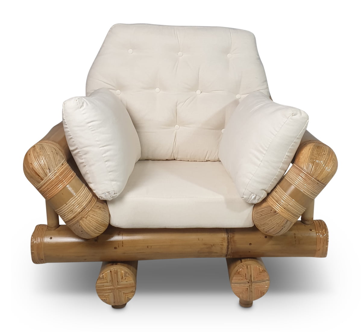 Big bamboo chair Hennie - Natural - Eviro Bamboo
