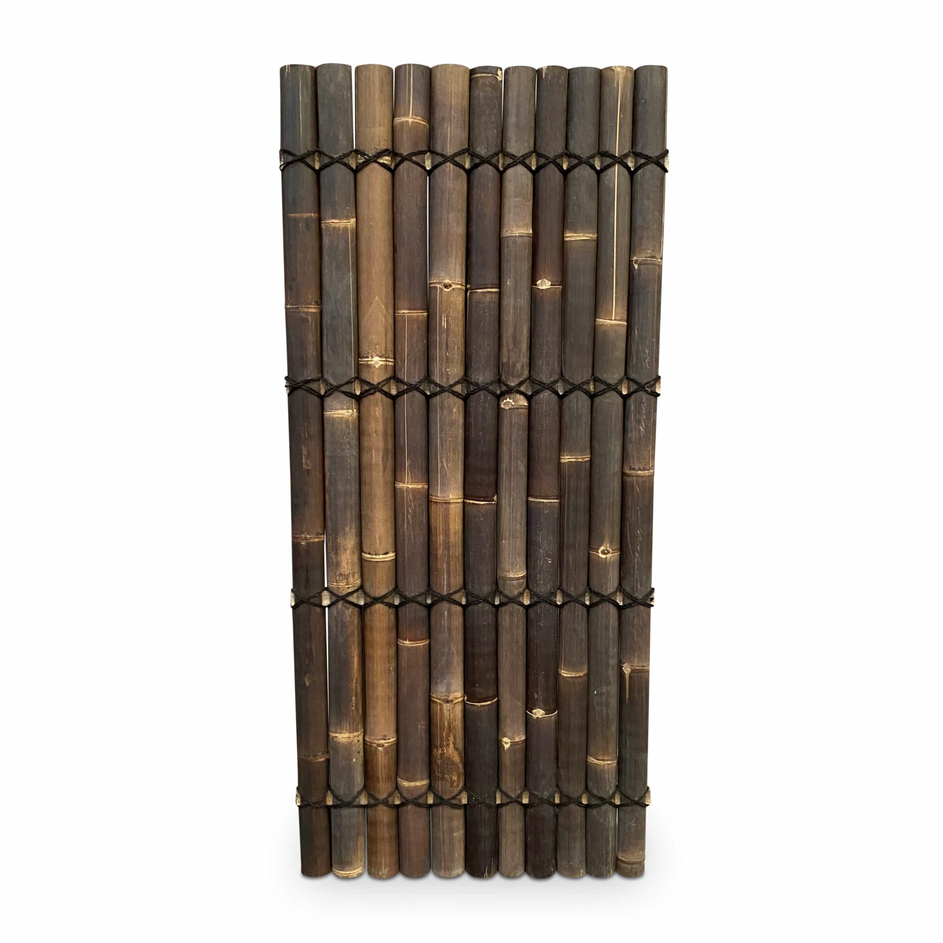 Bamboo fence halfround- 90 x 200 cm - Dark - Eviro Bamboo