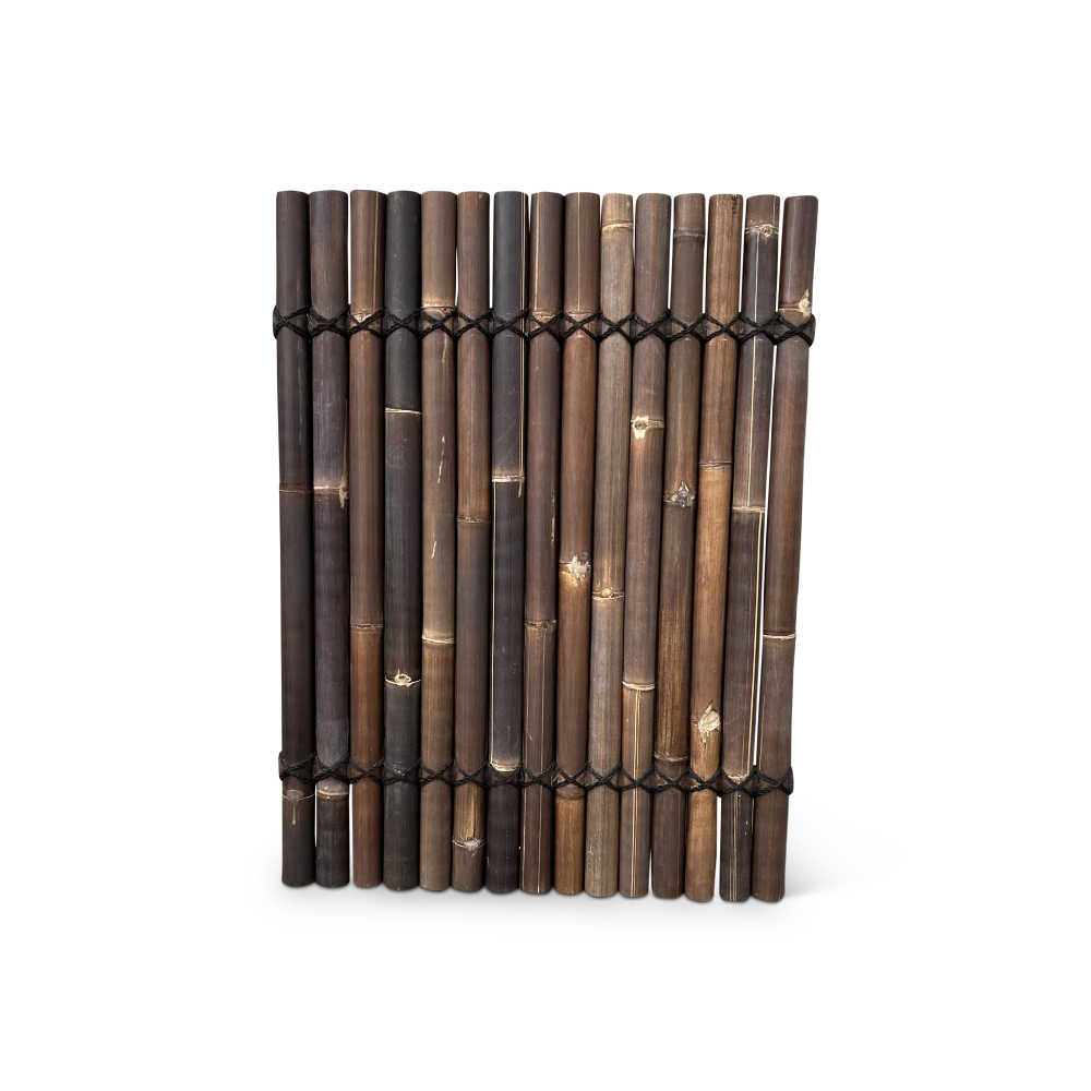 Bamboo fence halfround - 90 x 120 cm - Dark - Eviro Bamboo
