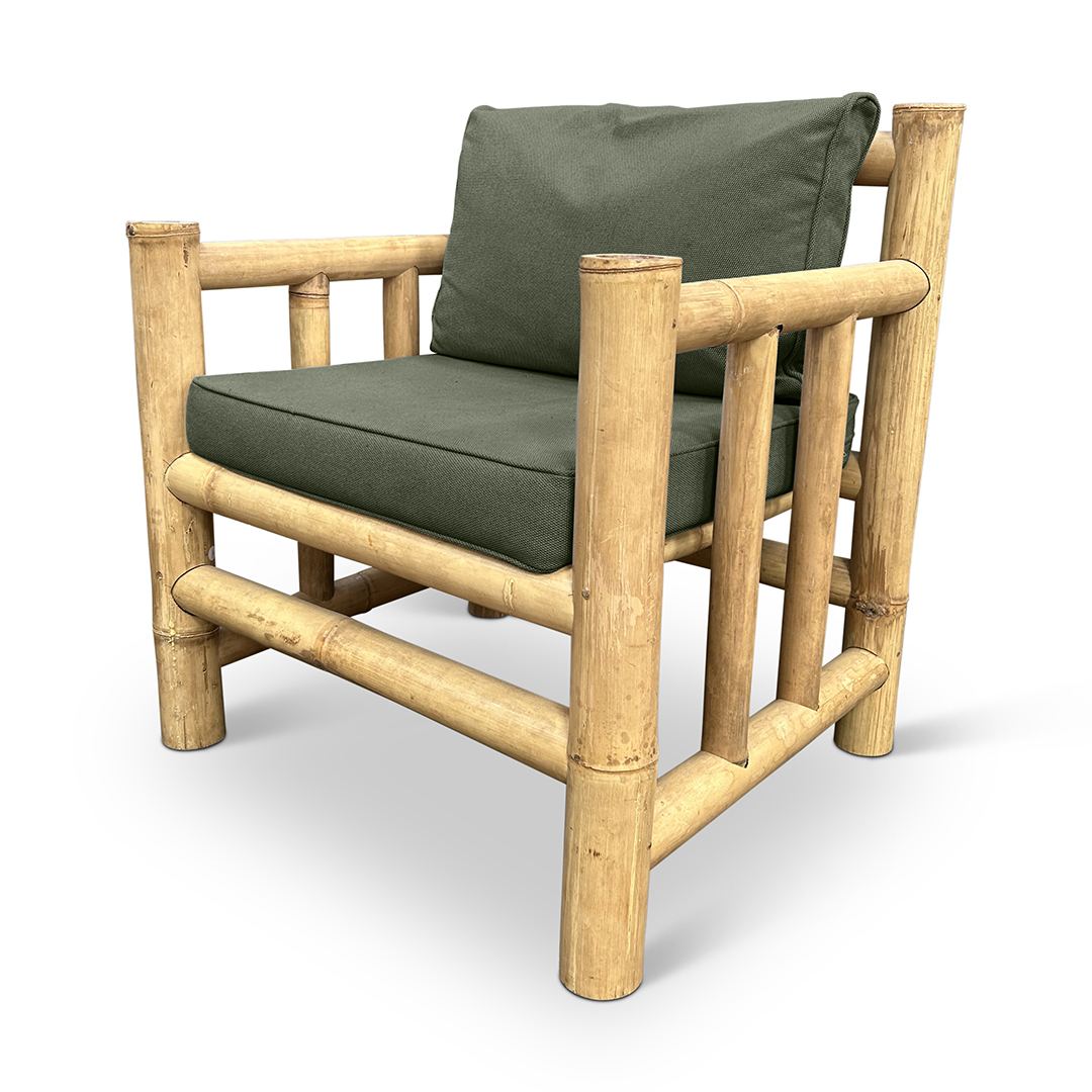 Bamboo garden set Eve - Natural / Dark Green - Eviro Bamboo