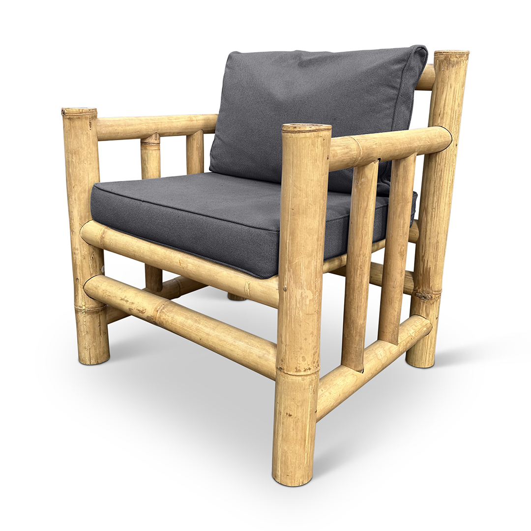 Bamboo garden set Eve - Natural / Dark gray - Eviro Bamboo