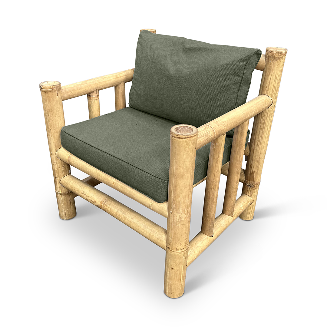 Bamboo garden set Eve - Natural / Dark Green - Eviro Bamboo