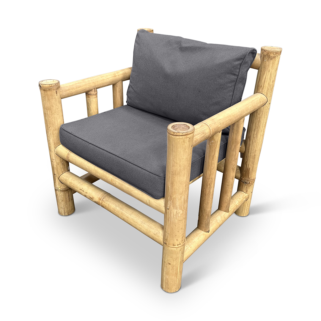 Bamboo garden set Eve - Natural / Dark gray - Eviro Bamboo