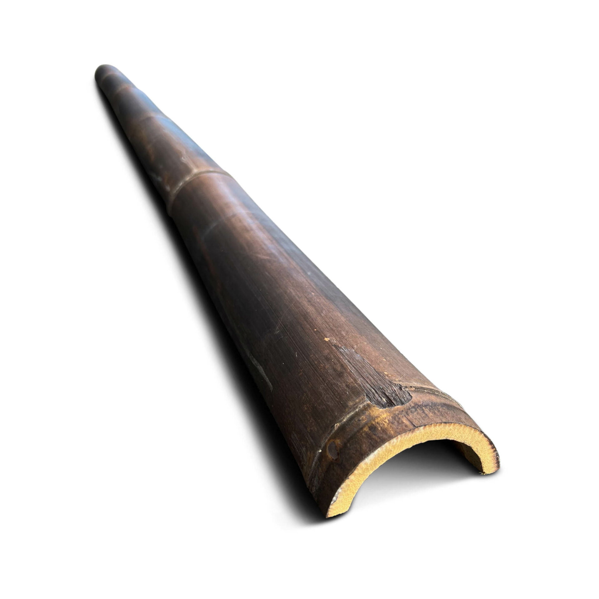Bamboo pole halfround dark - Ø 7-10 x 200 cm - Eviro Bamboo