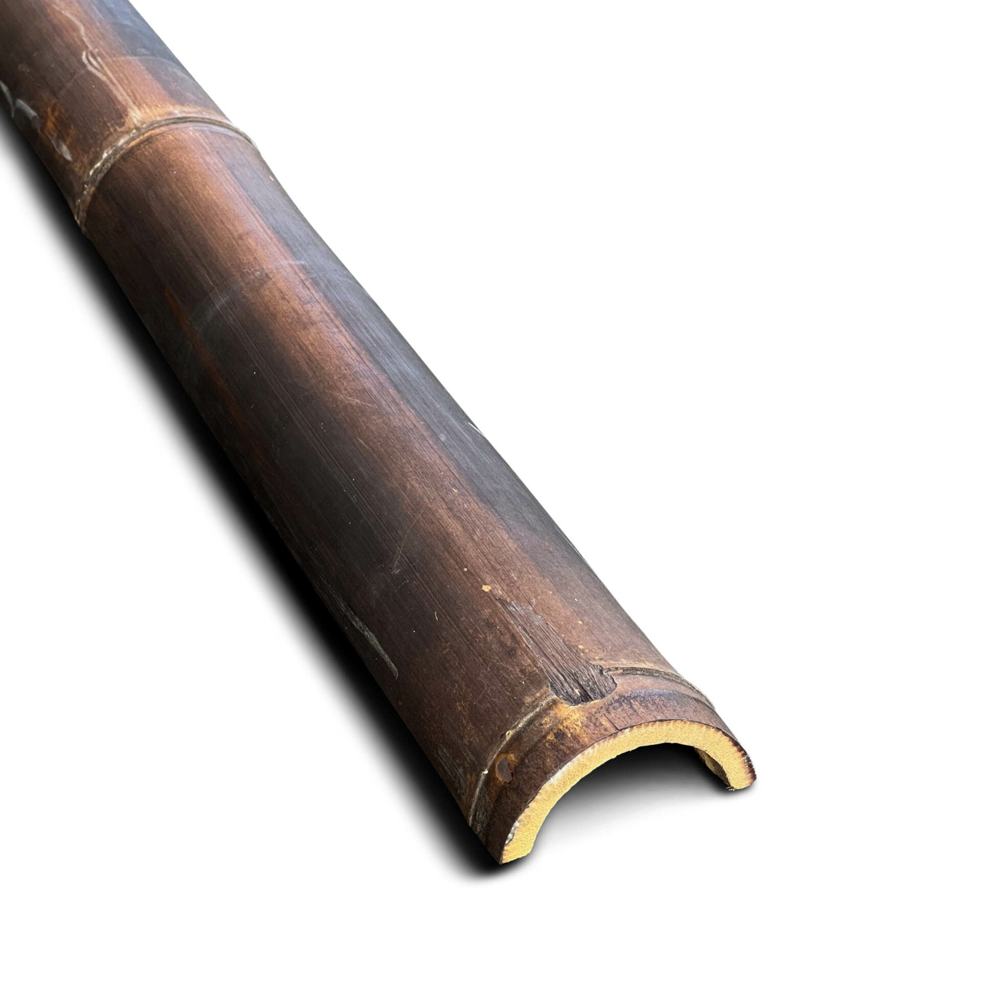 Bamboo pole halfround dark - Ø 7-10 x 200 cm - Eviro Bamboo