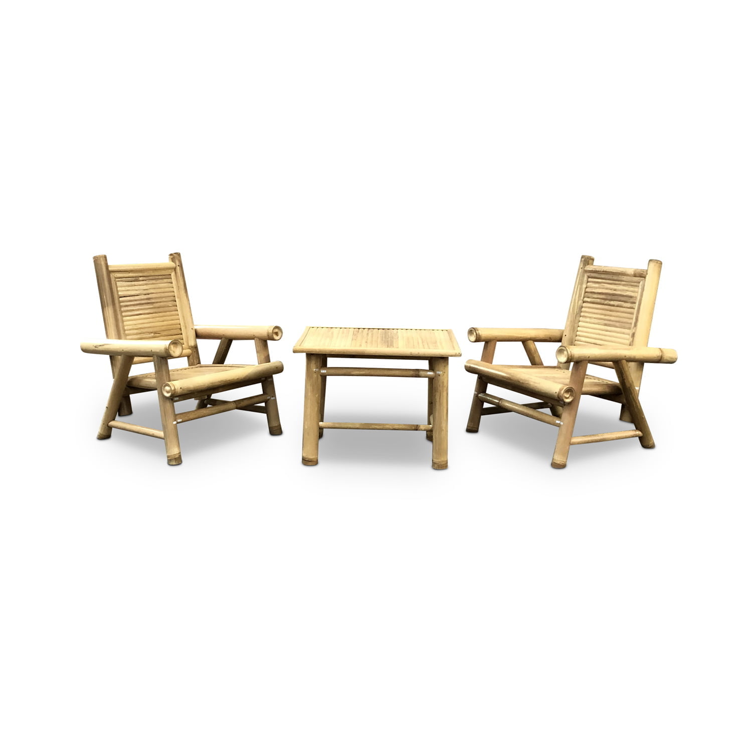 Bamboo balcony set Hennie - Natural - Eviro Bamboo