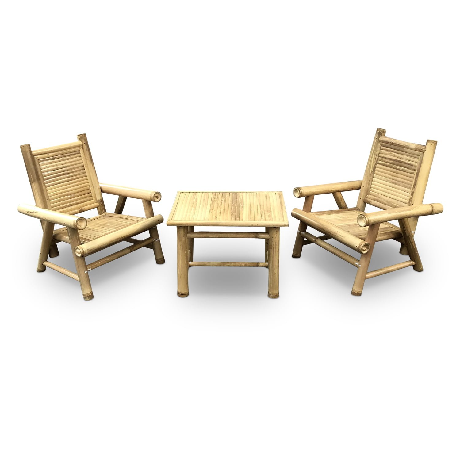 Bamboo balcony set Hennie - Natural - Eviro Bamboo