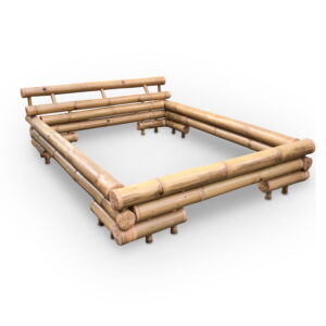 Double bed conversion Hennie - Natural bamboo 160x200 cm - Eviro Bamboo