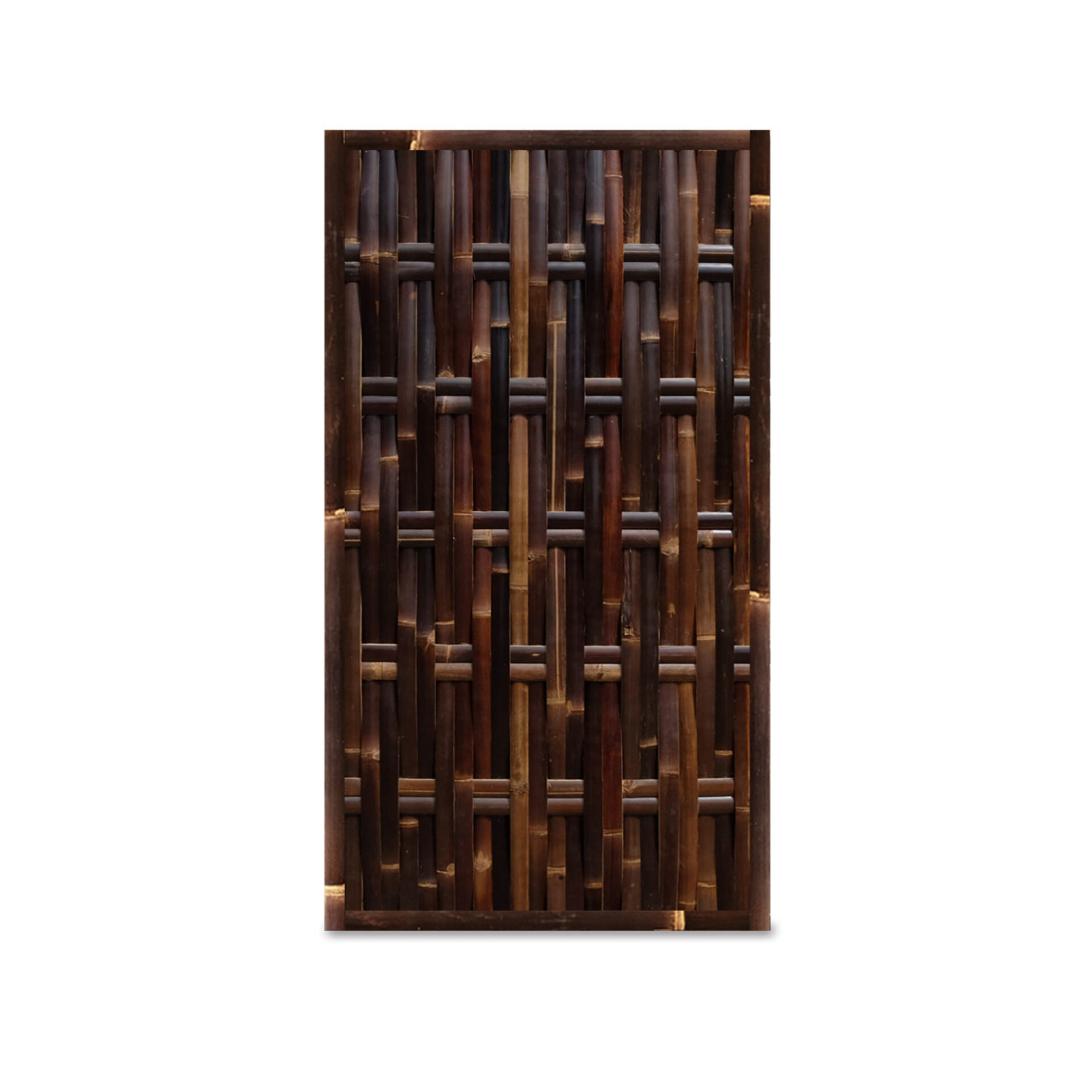 Woven bamboo fence Vertical - 90 x 180 cm - Dark - Eviro Bamboo