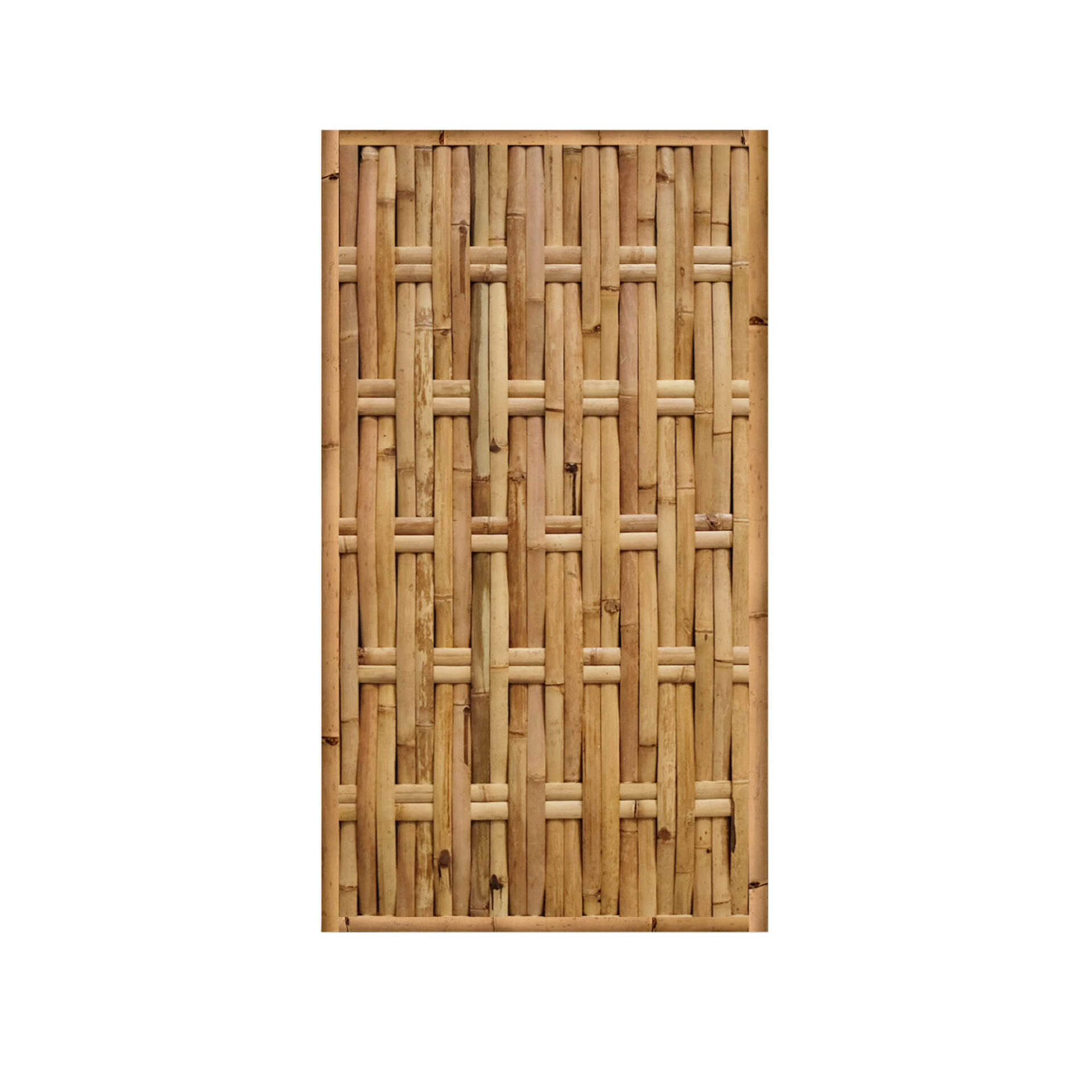 Woven bamboo fence Vertical - 90 x 200 cm - Natural - Eviro Bamboo
