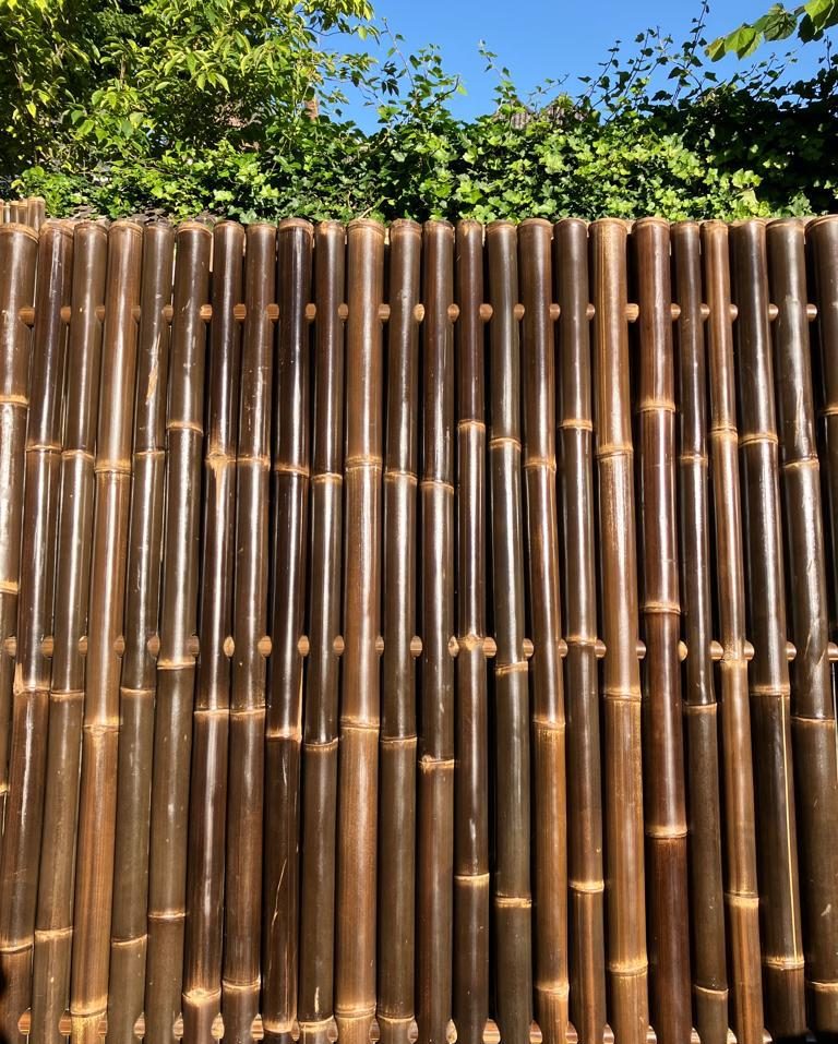 Bamboo fence - 180 x 180 cm - Dark - Eviro Bamboo