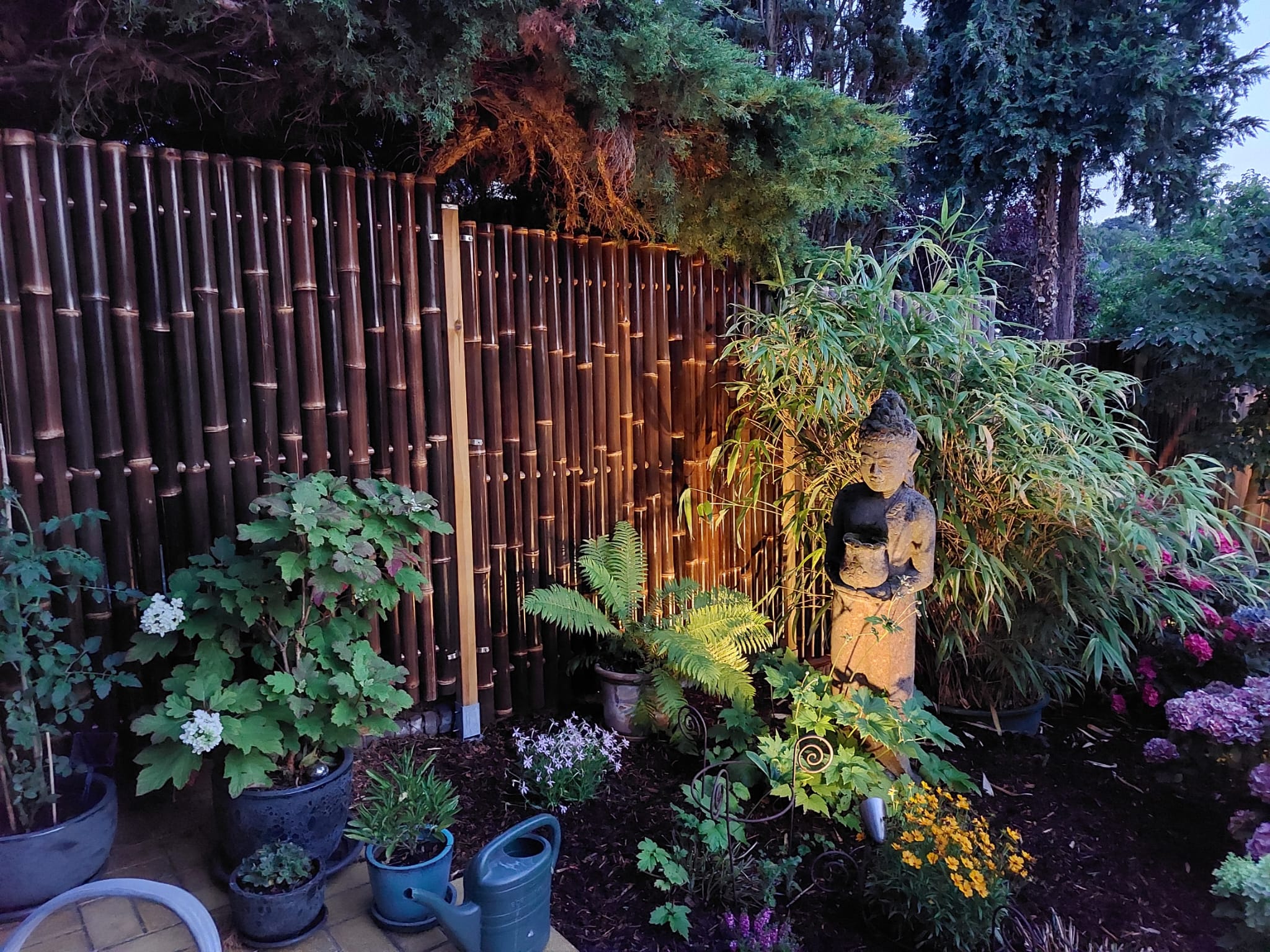 Bamboo fence - 180 x 180 cm - Dark - Eviro Bamboo