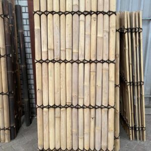 Outlet - Bamboo fence halfround - 90 x 200 cm - Natural - Eviro Bamboo