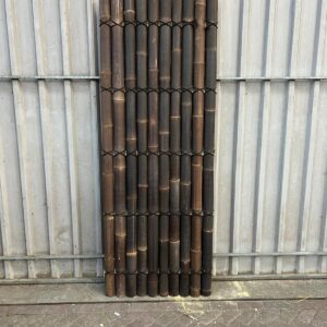 Outlet - Bamboo fence halfround 90 x 240 cm - Dark - Eviro Bamboo