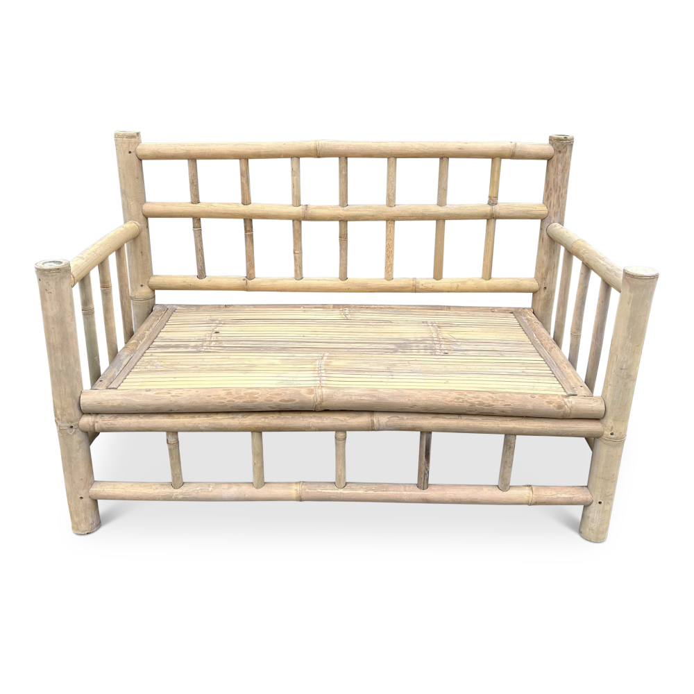 Bamboo garden bench Borneo - Natural / dark gray - Eviro Bamboo