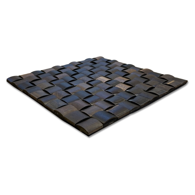 Bamboo wall covering - 30 x 30 cm - Dark - Eviro Bamboo