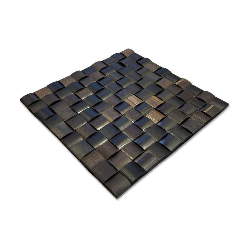 Bamboo wall covering - 30 x 30 cm - Dark - Eviro Bamboo