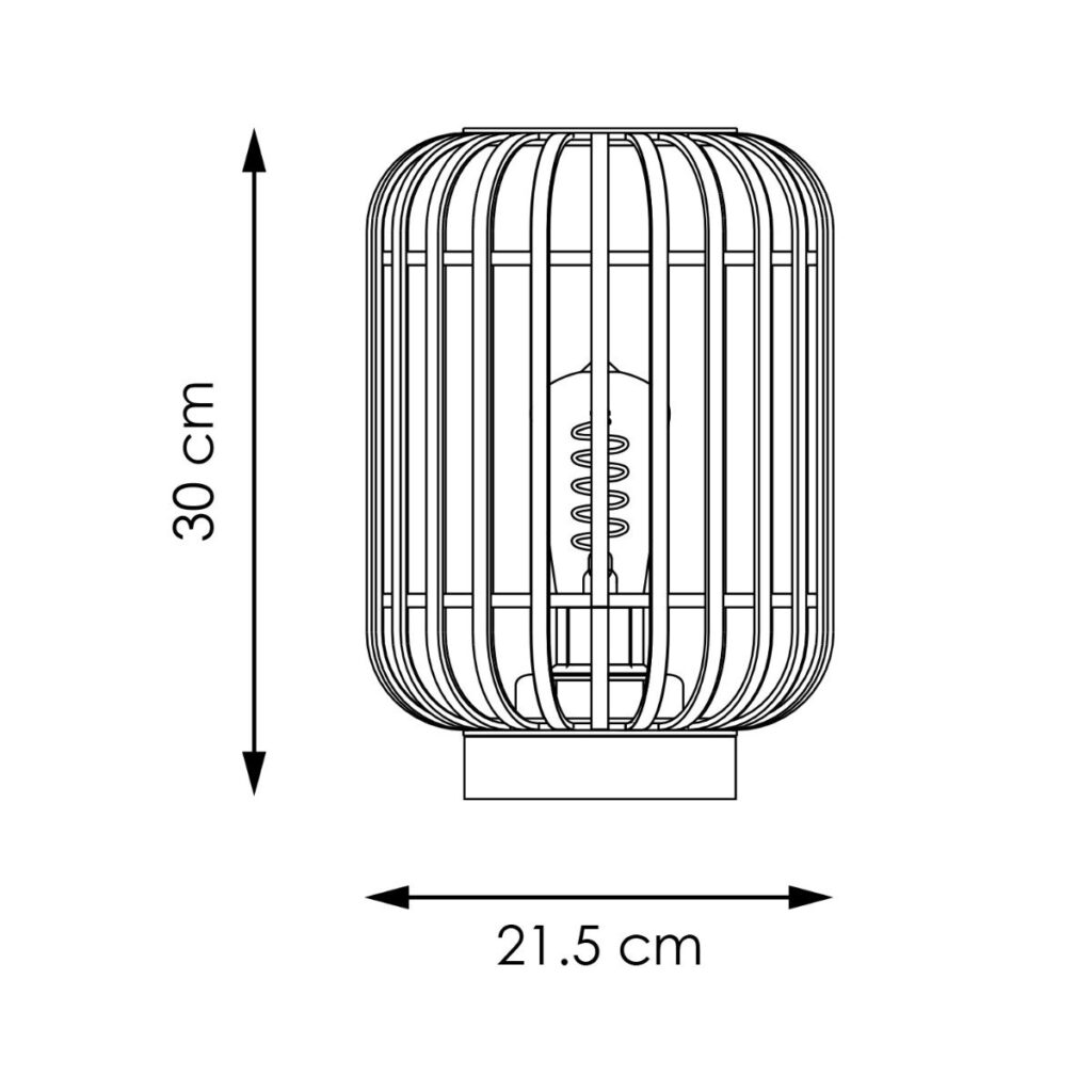 Bamboo table lamp - Natural - Ø21,5 x 30 cm