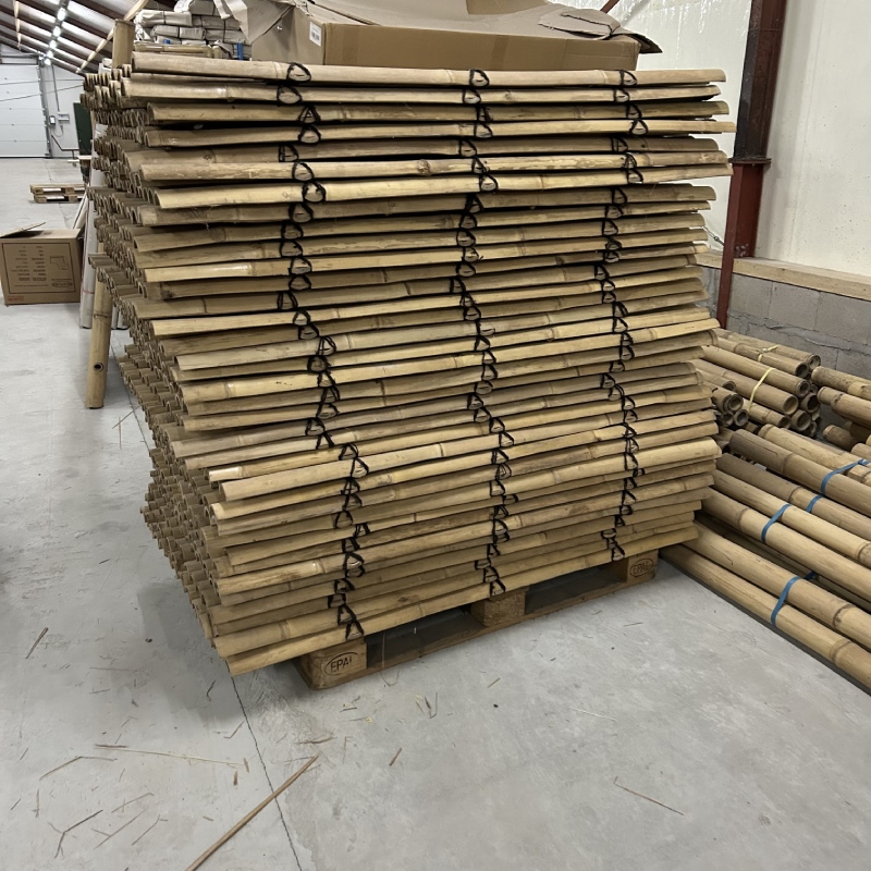 Outlet - Bamboo fence halfround - 90 x 150 cm - Natural - Eviro Bamboo