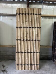 Outlet - Bamboo fence halfround - 90 x 240 cm - Natural - Eviro Bamboo