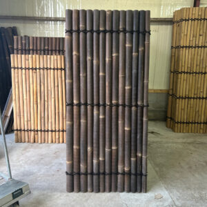 Outlet - Bamboo fence halfround - 90 x 200 cm - Dark - Eviro Bamboo