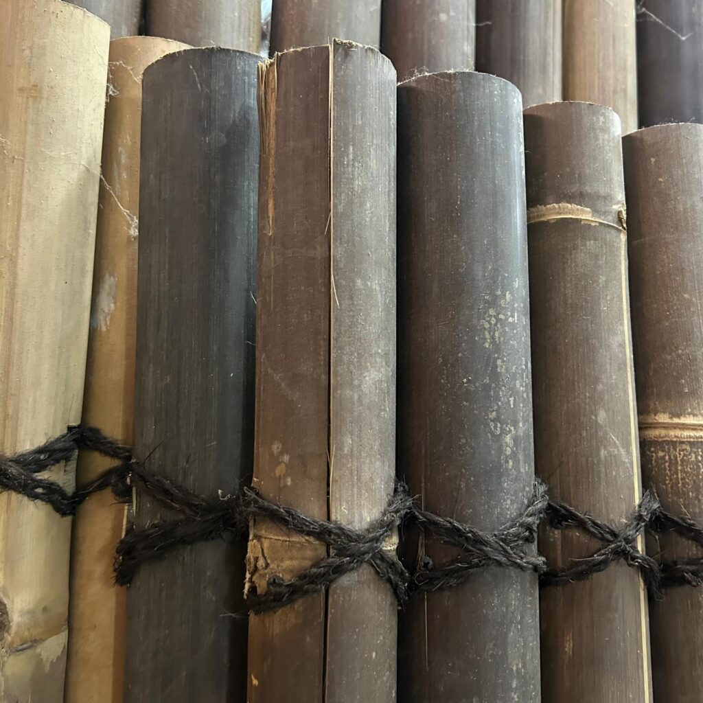 Outlet - Bamboo fence halfround - 90 x 200 cm - Dark - Eviro Bamboo