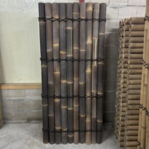 Outlet - Bamboo fence halfround - 90 x 200 cm - Dark - Eviro Bamboo