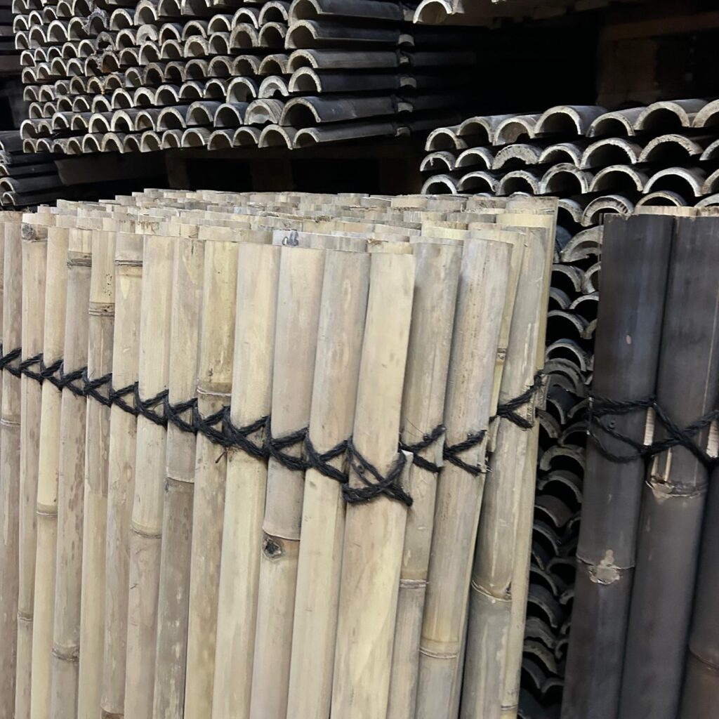 Outlet - Bamboo fence halfround - 90 x 150 cm - Natural - Eviro Bamboo
