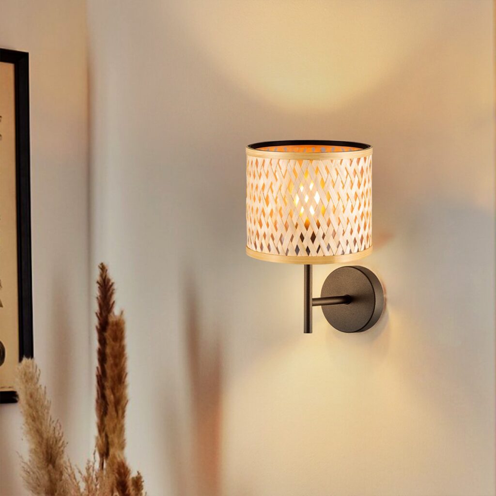Bamboo Lampshade - Natural - ø20 x 17 cm - Home Sweet Home
