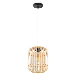 Bamboo pendant lamp - Natural - Ø21.5 x 131 cm (WxH)