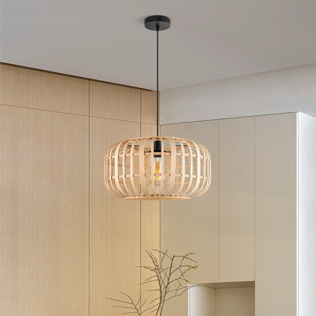 Bamboo pendant lamp - Natural - Ø40 x 126 cm (WxH)