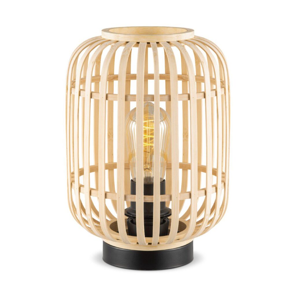 Bamboo table lamp - Natural - Ø21,5 x 30 cm