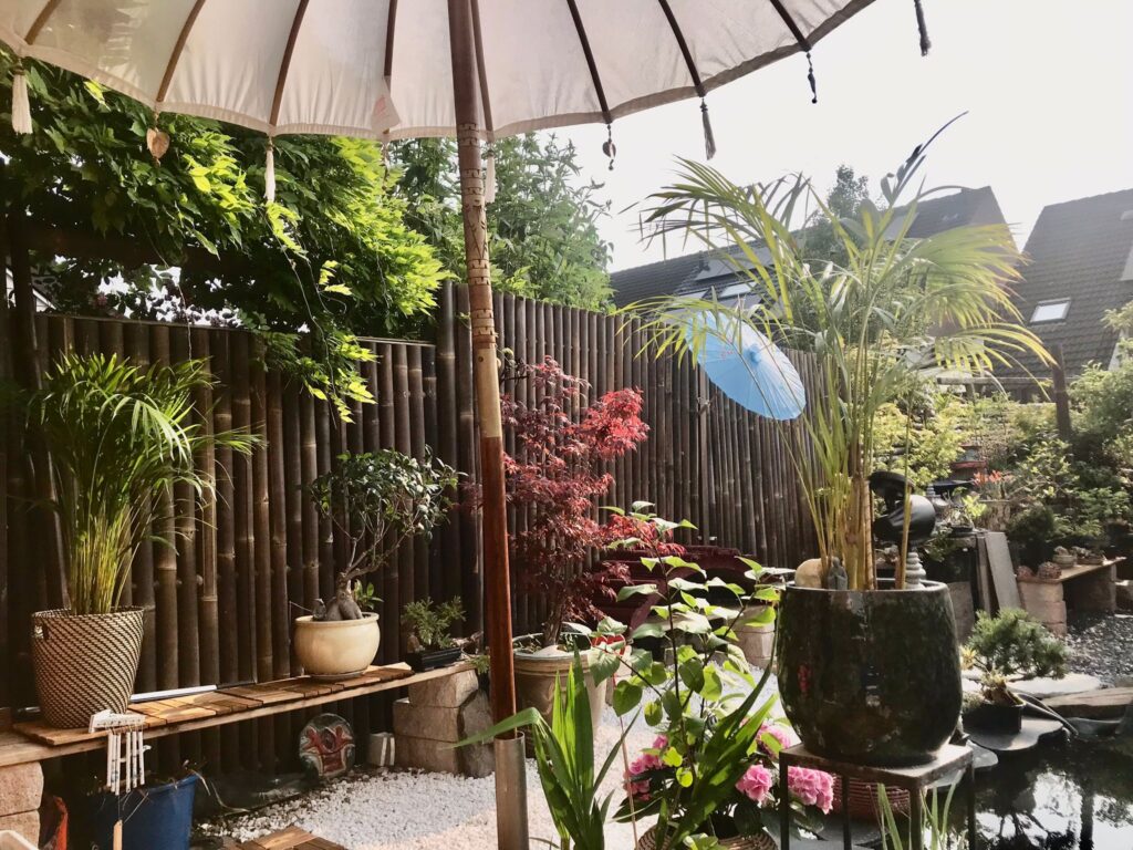 Bamboo fence - 180 x 180 cm - Dark - Eviro Bamboo