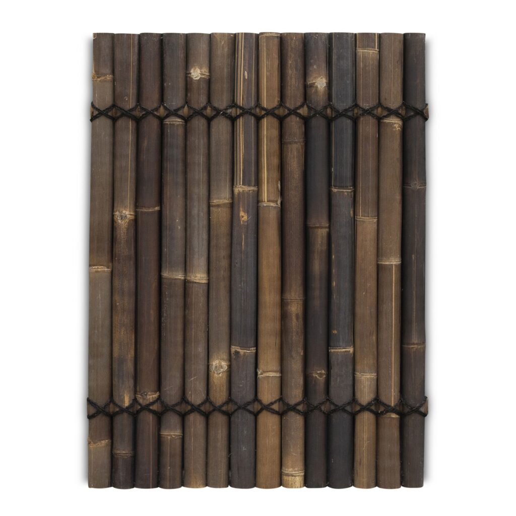 Bamboo fence halfround - 90 x 120 cm - Dark - Eviro Bamboo