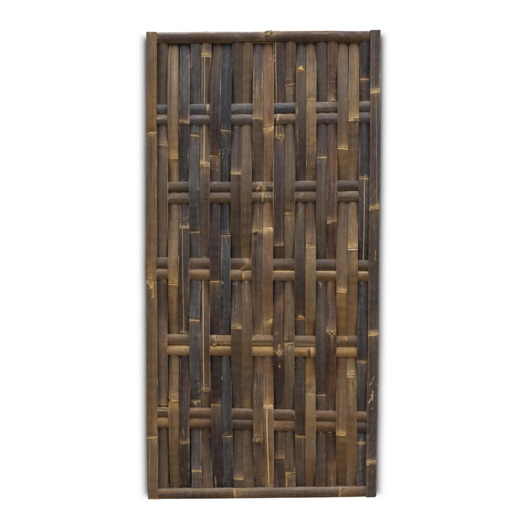 Woven bamboo fence Vertical - 90 x 180 cm - Dark - Eviro Bamboo