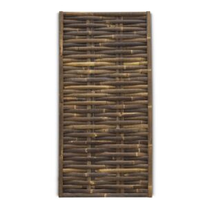 Woven bamboo fence Horizontal - 90 x 180 cm - Dark - Eviro Bamboo