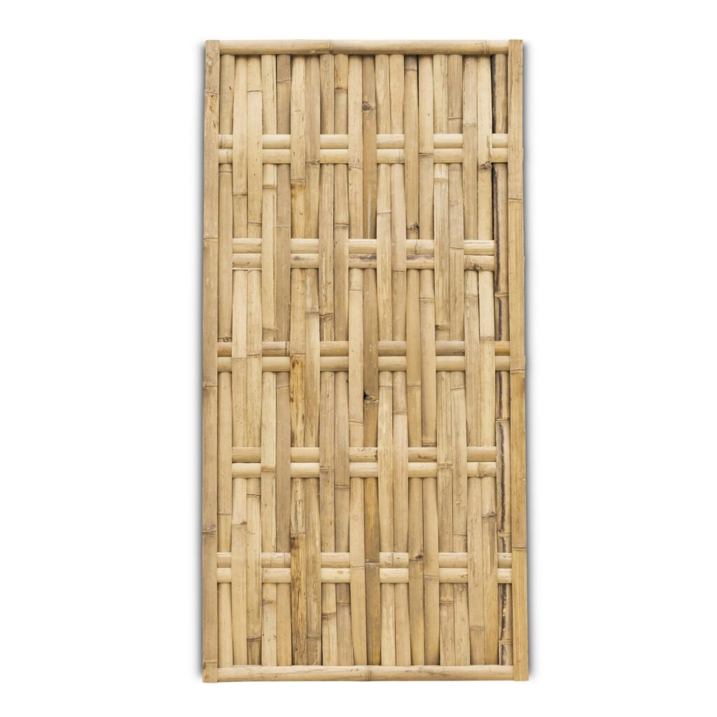 Woven bamboo fence Vertical - 90 x 180 cm - Natural - Eviro Bamboo