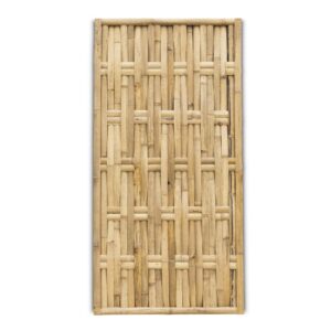 Woven bamboo fence Vertical - 90 x 180 cm - Natural - Eviro Bamboo