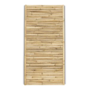 Bamboo fence Stripe - 90 x 180 cm - Natural - Horizontal slats - Eviro Bamboo