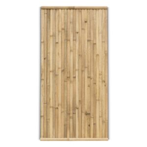 Bamboe schutting Stripe - 90 x 180 cm - Naturel - Verticale latten - Eviro Bamboe