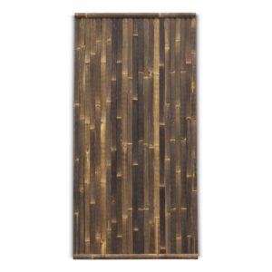 Bamboe schutting Stripe - 90 x 180 cm - Donker - Verticale latten - Eviro Bamboe