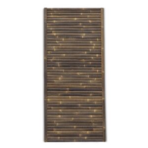Bamboe schutting Stripe - 90 x 200 cm - Donker - Horizontale latten - Eviro Bamboe