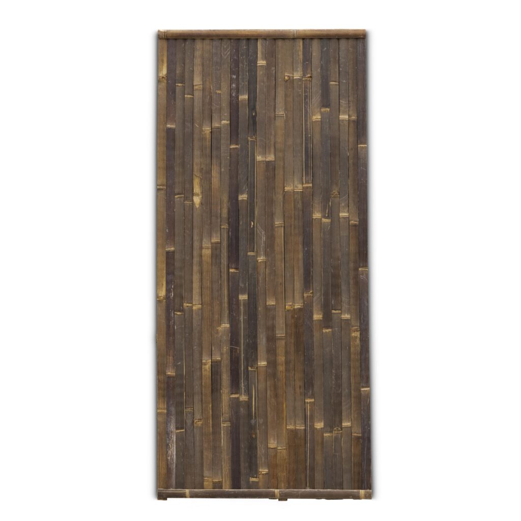 Bamboo fence Stripe - 90 x 200 cm - Dark - Vertical slats - Eviro Bamboo