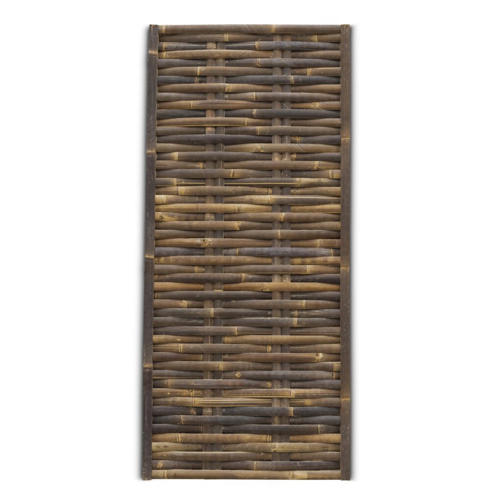 Woven bamboo fence Horizontal - 90 x 200 cm - Dark - Eviro Bamboo