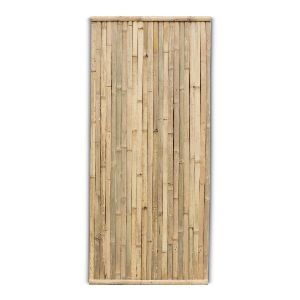 Bamboo fence Stripe - 90 x 200 cm - Natural - Vertical slats - Eviro Bamboo
