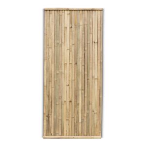 Bamboe schutting Stripe - 90 x 200 cm - Naturel - Verticale latten - Eviro Bamboe