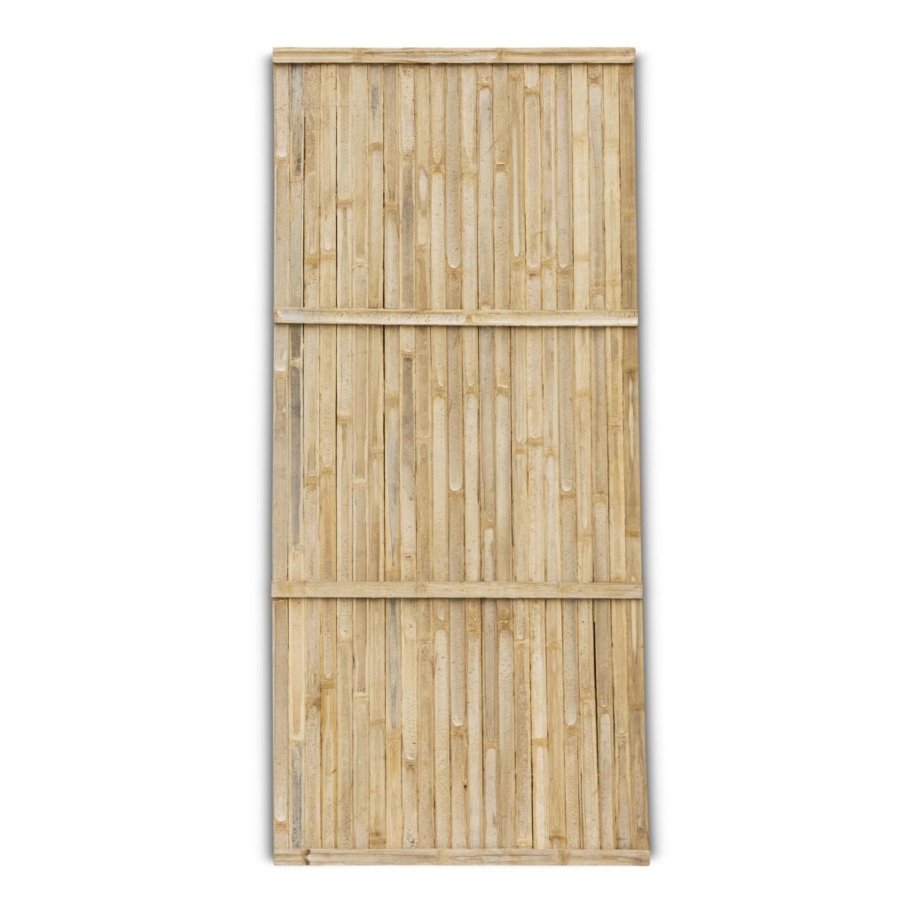 Bamboo fence Stripe - 90 x 200 cm - Natural - Vertical slats - Eviro Bamboo