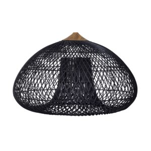 Pendant lamp Luma - Rattan - Black - 50Ø cm - PVB Collection